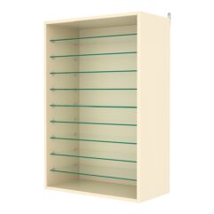 Витрина настенная №2-5ГГ, Крем Вайс