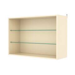 Витрина настенная №3-1ГГ, Крем Вайс