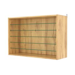 Витрина настенная №3-5ГГ, Дуб Золотистый