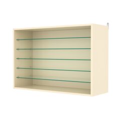 Витрина настенная №3-5ГГ, Крем Вайс