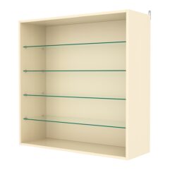 Витрина настенная №4-1ГГ, Крем Вайс