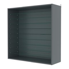 Витрина настенная №4-5ГГ, Темно-Серый