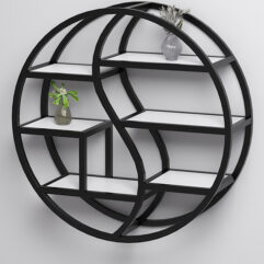 Стеллаж настенный Стронг №1 в стиле ЛОФТ, Белый