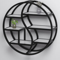 Стеллаж настенный Стронг №1 в стиле ЛОФТ, Серый