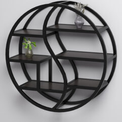 Стеллаж настенный Стронг №1 в стиле ЛОФТ, Дуб Венге