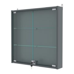 Витрина настенная №1-1АУ, Темно-Серый