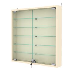 Витрина настенная №1-5АУ, Крем Вайс