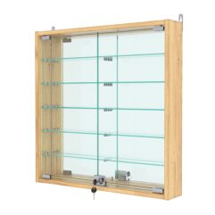 Витрина настенная №1-6АУ, Дуб Золотистый