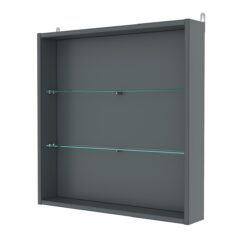 Витрина настенная №1-1ГУ, Темно-Серый