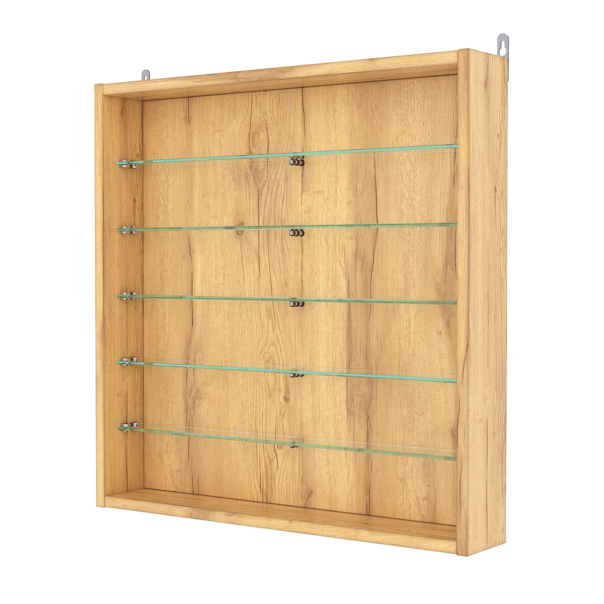 Витрина настенная №1-5ГУ, Дуб Золотистый