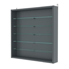Витрина настенная №1-5ГУ, Темно-Серый