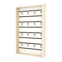 Витрина настенная №2-1ВУ с экономпанелью, без полок, Крем Вайс