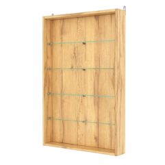 Витрина настенная №2-1ГУ, Дуб Золотистый