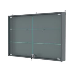 Витрина настенная №3-1АУ, Темно-Серый