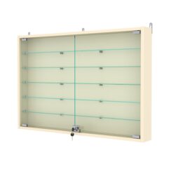 Витрина настенная №3-5АУ, Крем Вайс