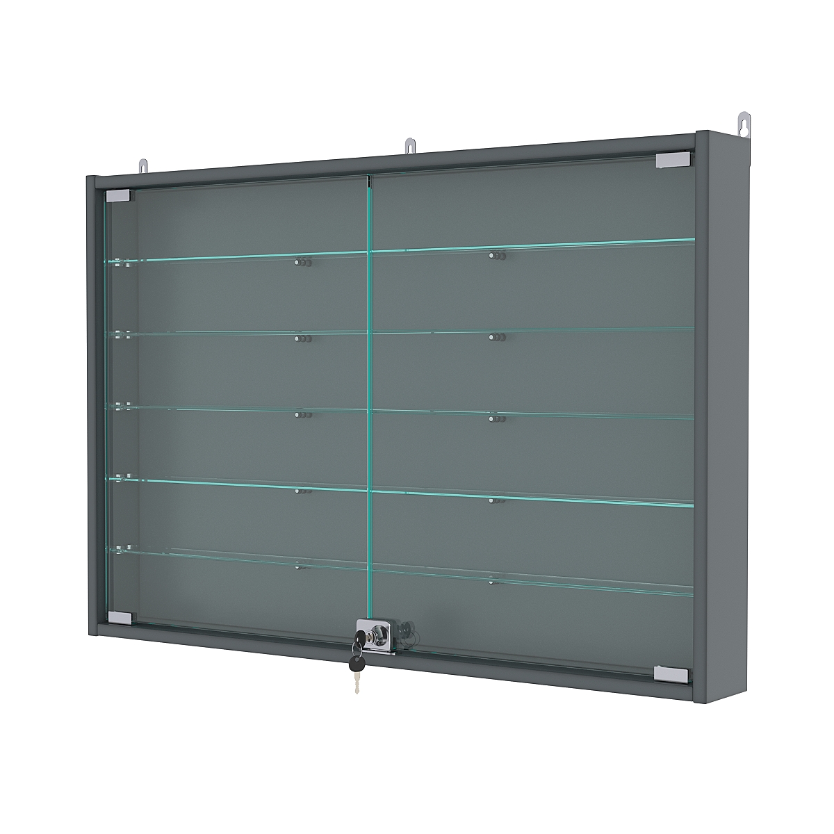 Витрина настенная №3-5АУ, Темно-Серый