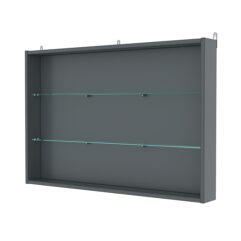 Витрина настенная №3-1ГУ, Темно-Серый