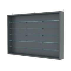 Витрина настенная №3-5ГУ, Темно-Серый