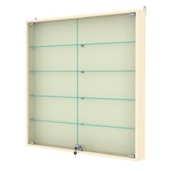 Витрина настенная №4-1АУ, Крем Вайс