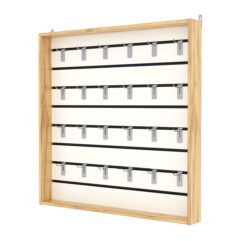 Витрина настенная №4-1ВУ с экономпанелью, без полок, Дуб Золотистый