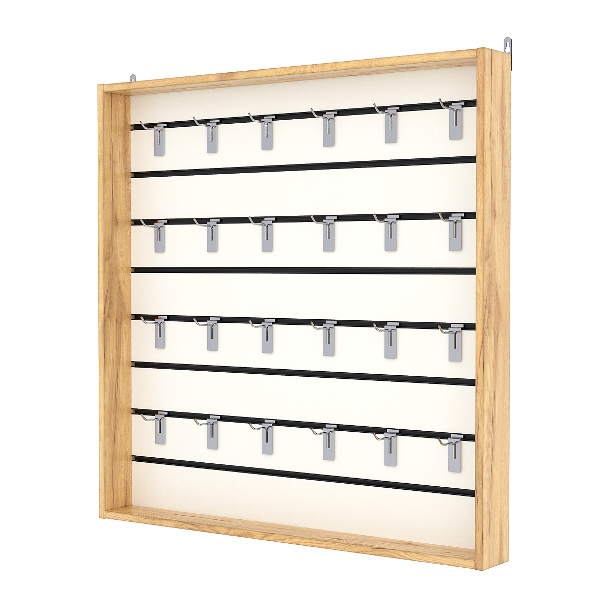 Витрина настенная №4-1ВУ с экономпанелью, без полок, Дуб Золотистый