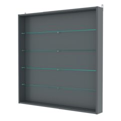 Витрина настенная №4-1ГУ, Темно-Серый