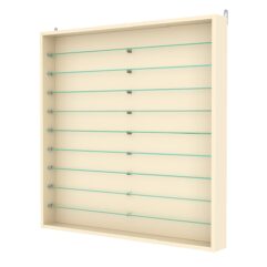 Витрина настенная №4-5ГУ, Крем Вайс