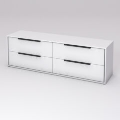 Комод НОРДМЕЛА с 4 ящиками, Белый