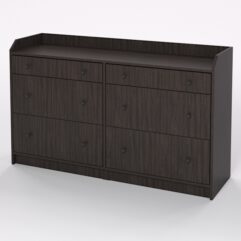 Комод ХАУГА с 6 ящиками, Дуб Венге