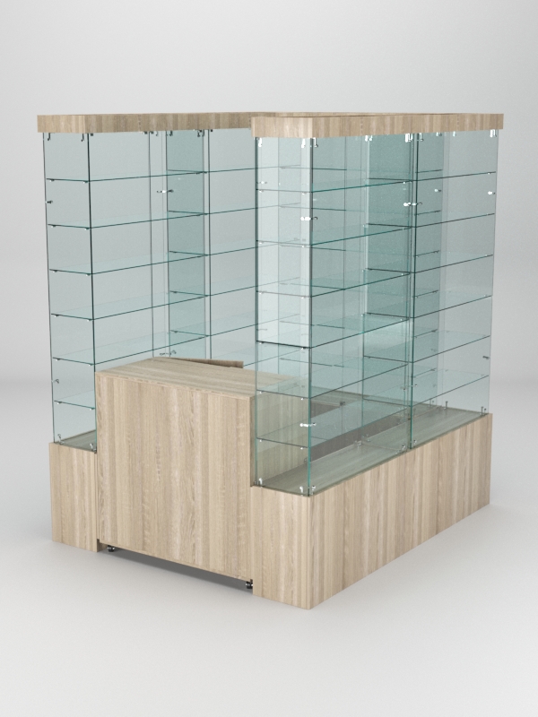 Павильон торговый Истра (глубина витрин-300мм) №1а, Дуб Сонома