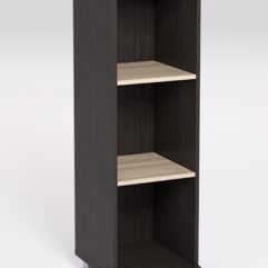 Стеллаж средний узкий НТ-440, Дуб Венге и Дуб Сонома