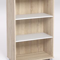 Стеллаж средний широкий НТ-480, Дуб Сонома и Белый