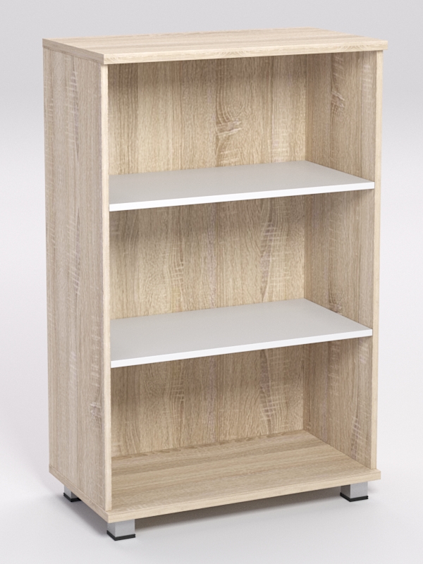 Стеллаж средний широкий НТ-480, Дуб Сонома и Белый