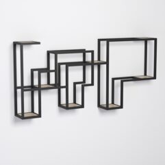 Подставка для цветов настенная в стиле ЛОФТ, Дуб Сонома