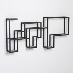 Подставка для цветов настенная в стиле ЛОФТ, Серый