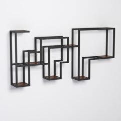 Подставка для цветов настенная в стиле ЛОФТ, Орех