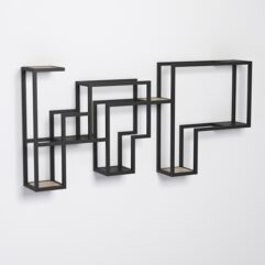 Подставка для цветов настенная в стиле ЛОФТ, Дуб Сонома и Дуб Венге