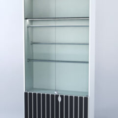 Витрина Смоки №3, Белый + Черный