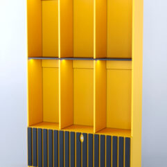 Витрина Смоки №4, Солнечный свет 0134BS + Черный