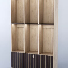 Витрина Смоки №4, Дуб Сонома + Дуб Венге