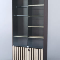 Витрина Смоки №5, Дуб Венге + Дуб Сонома