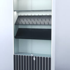 Витрина Смоки №6, Белый + Черный