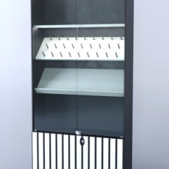 Витрина Смоки №6, Черный + Белый