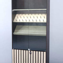 Витрина Смоки №6, Дуб Венге + Дуб Сонома