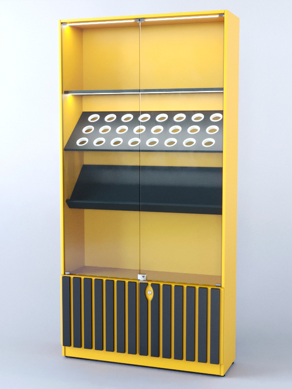 Витрина Смоки №7, Солнечный свет 0134BS + Черный