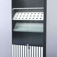 Витрина Смоки №7, Черный + Белый