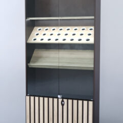 Витрина Смоки №7, Дуб Венге + Дуб Сонома