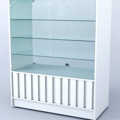 Прилавок со стеклом Смоки №3, Белый