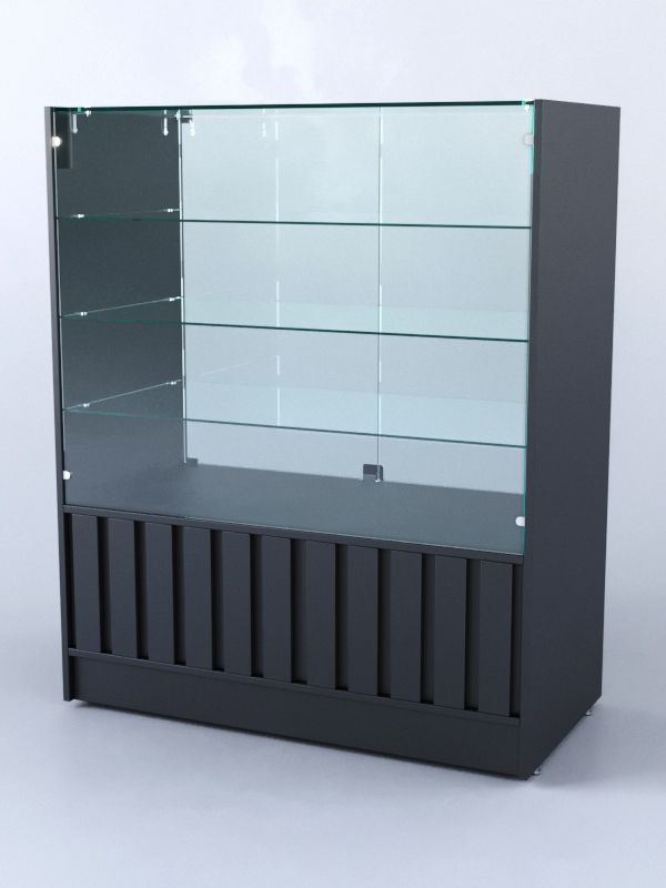 Прилавок со стеклом Смоки №3, Черный