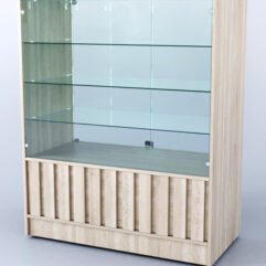 Прилавок со стеклом Смоки №3, Дуб Сонома